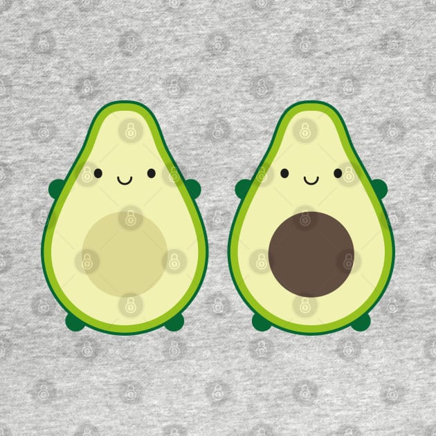 Kawaii Avocados by marcelinesmith